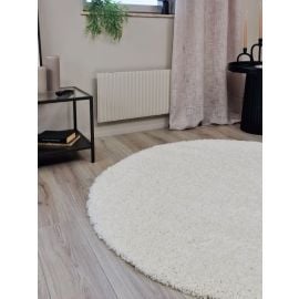 Rund Komon Hvit Ryateppe