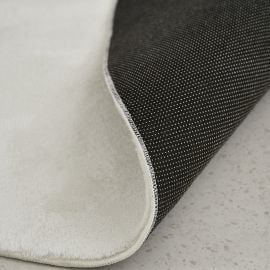Rund Cat Hvit Vaskbart Pels-teppe