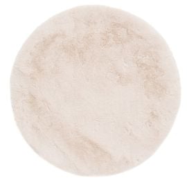 Rund Eiderelle Natur Myk Pels-look Teppe