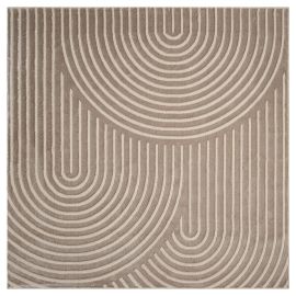 Kvadratisk Bella Zen Mørk Beige Wilton-Teppe