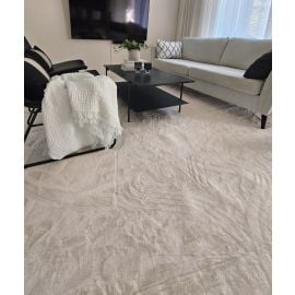 Kvadratisk Cat Offwhite Vaskbart Pels-teppe