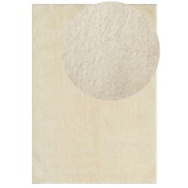 Vaskbar myk Ryateppe Cloudy Lys Beige