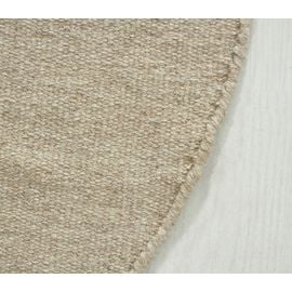 Rund Dalen Beige Ullteppe