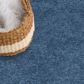 Kvadratisk Lazy Blå Ryateppe