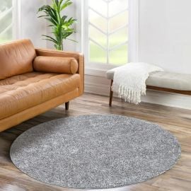 Rund Lazy Grå Ryateppe