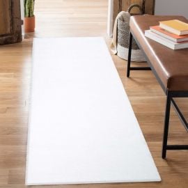 Løper Lazy Hvit Ryateppe