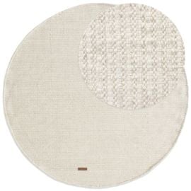 Rund Molly Offwhite Ullteppe