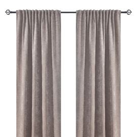Rumsförmörkande Sammetsgardin 2-pack Nancy Sand