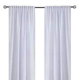 Rumsförmörkande Sammetsgardin 2-pack Nancy Vit