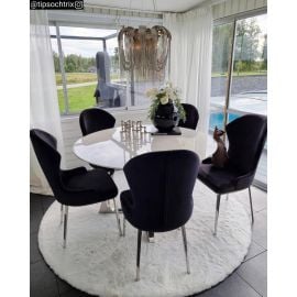 Rund Rabbit Eco Hvit Pels Teppe