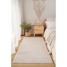 Løper Rabbit Bene Lys Beige Vaskbart Pels-teppe