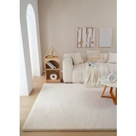 Pels Teppe Rabbit Lux Lys Beige