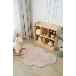 Barneteppe Myk Pelslook Rabbit Cloud Rosa