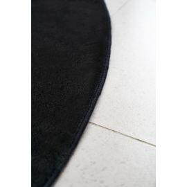 Rund Cat Svart Vaskbart Pels-teppe