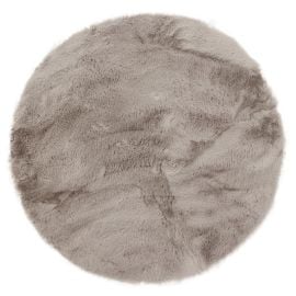 Rund Rabbit Eco Taupe Pels Teppe