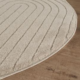 Rund Zara Bene Beige Wilton-Teppe