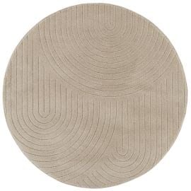 Rund Zara Bene Beige Wilton-Teppe