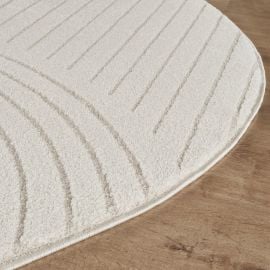 Rund Zara Bene Offwhite Wilton-Teppe