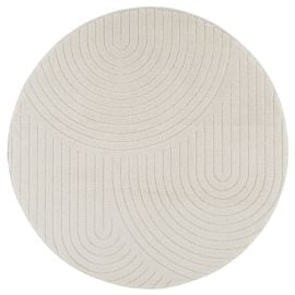 Rund Zara Bene Offwhite Wilton-Teppe