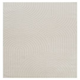 Kvadratisk Zara Bene Offwhite Wilton-Teppe