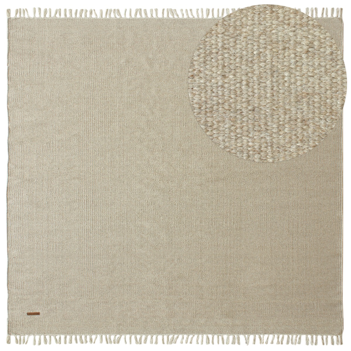 Dalen Beige Kvadrat 300 cm Ullmatta
