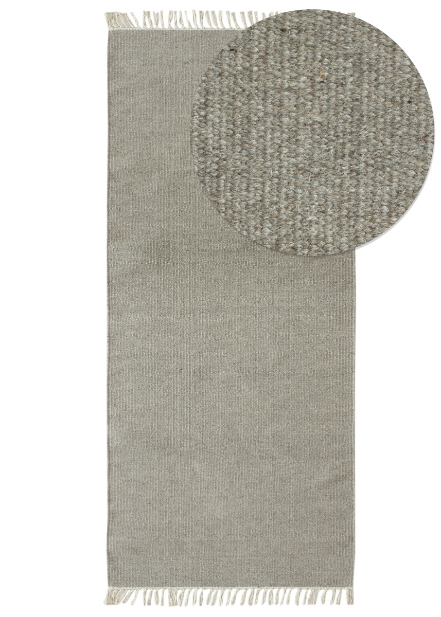 Dalen Grå 75x150 cm Ullmatta