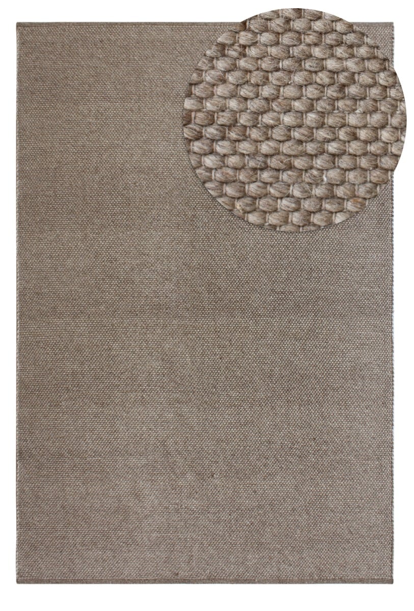 Elsa Taupe 200x290 cm Ullmatta
