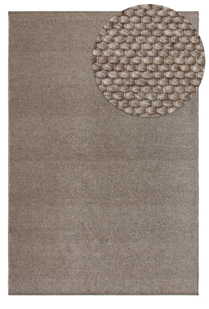 Elsa Taupe 240x340 cm Ullmatta