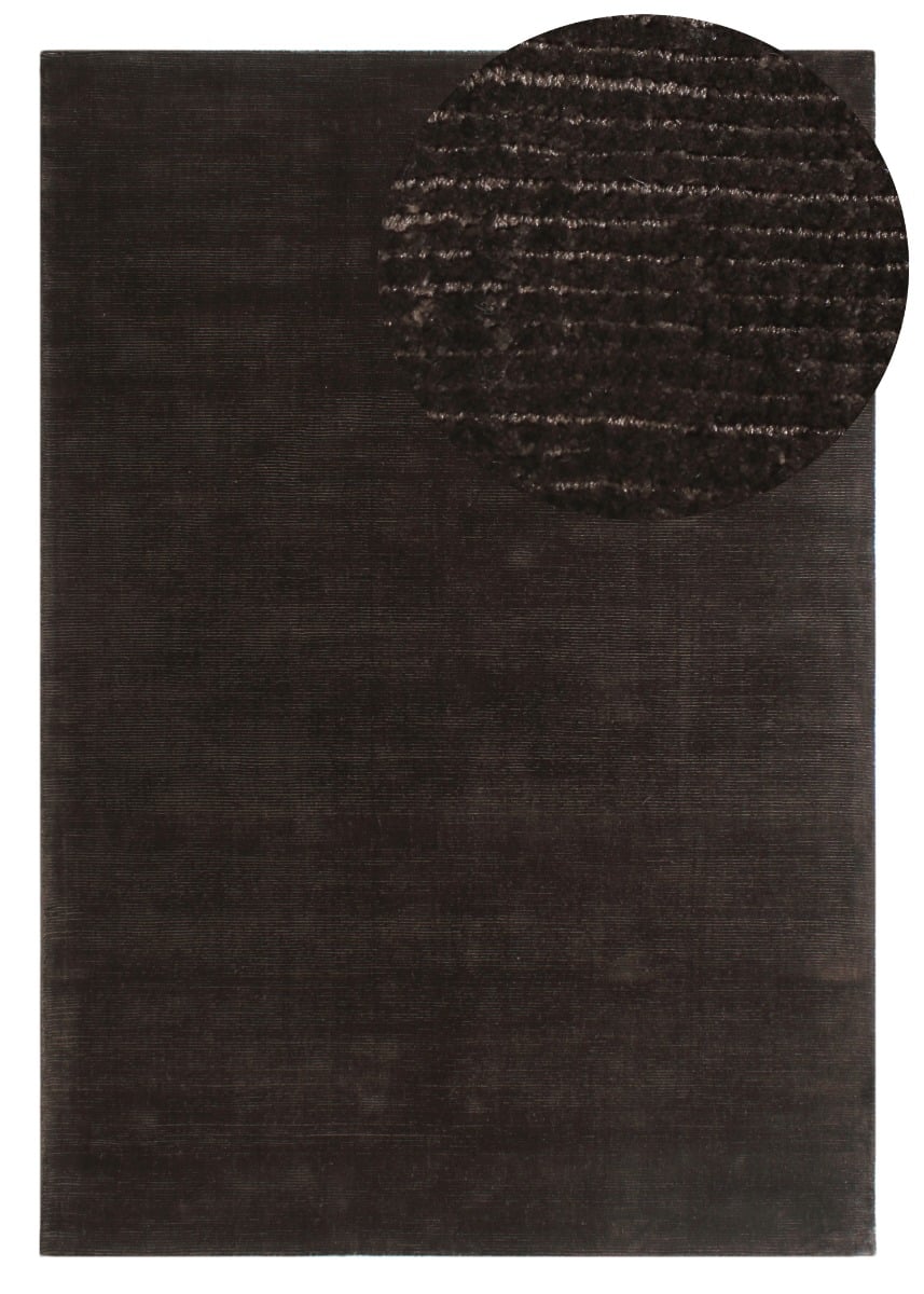 Emilia M&ouml;rkbrun 160x230 cm Viskos-look Matta