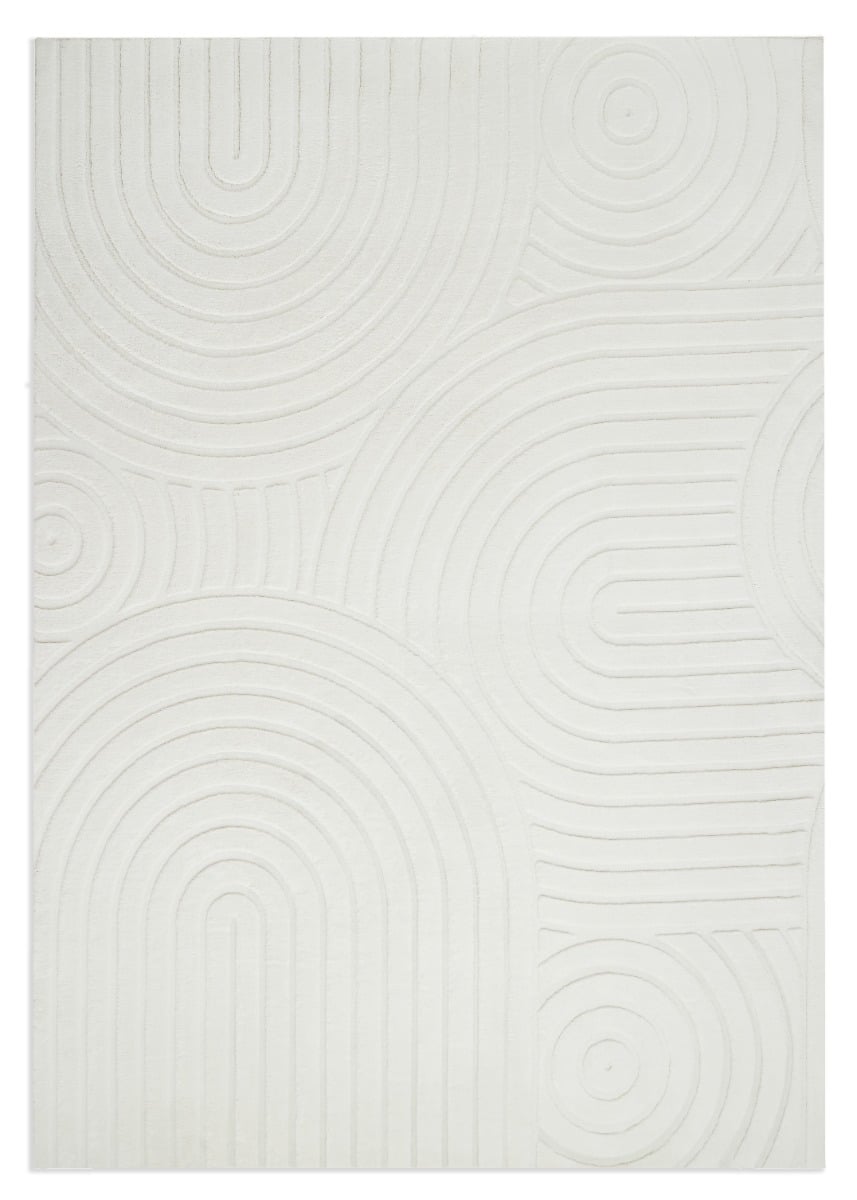 Fuzzy Lim Offwhite 200x290 cm Tvättbar Mjuk Ryamatta
