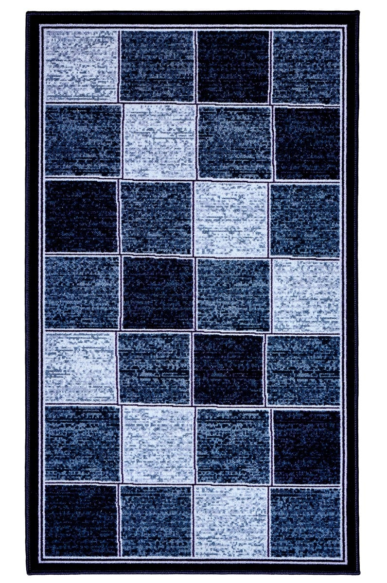 Stordal Blå 80x135 cm Gummerad Matta