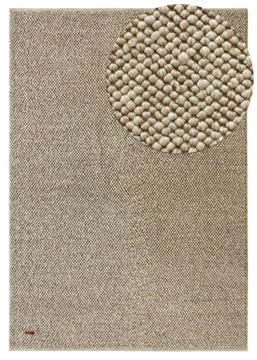 Haga Beige 200x290 cm Ullmatta