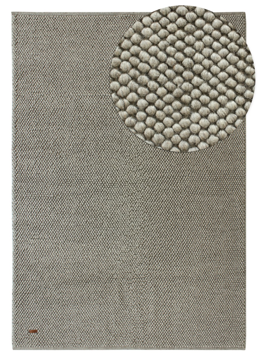 Haga Grå 240x340 cm Ullmatta
