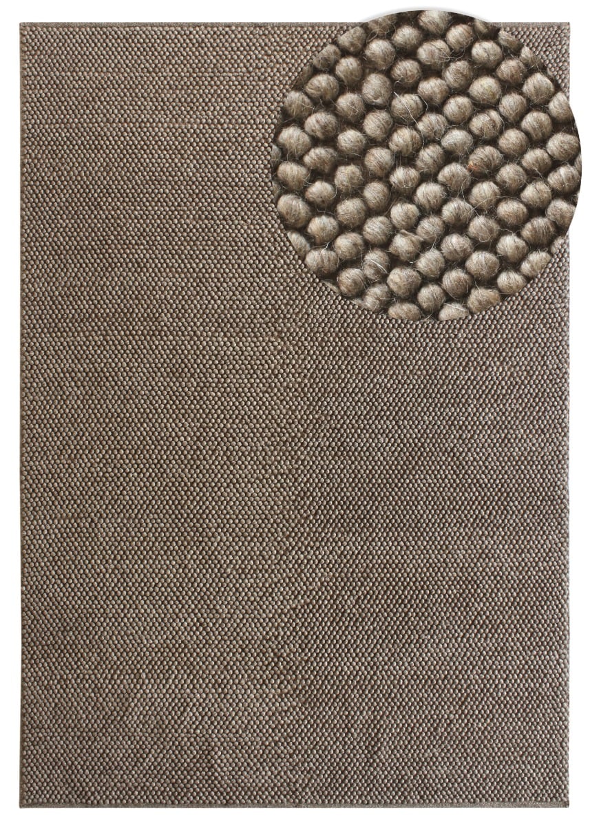 Haga Taupe 160x230 cm Ullmatta
