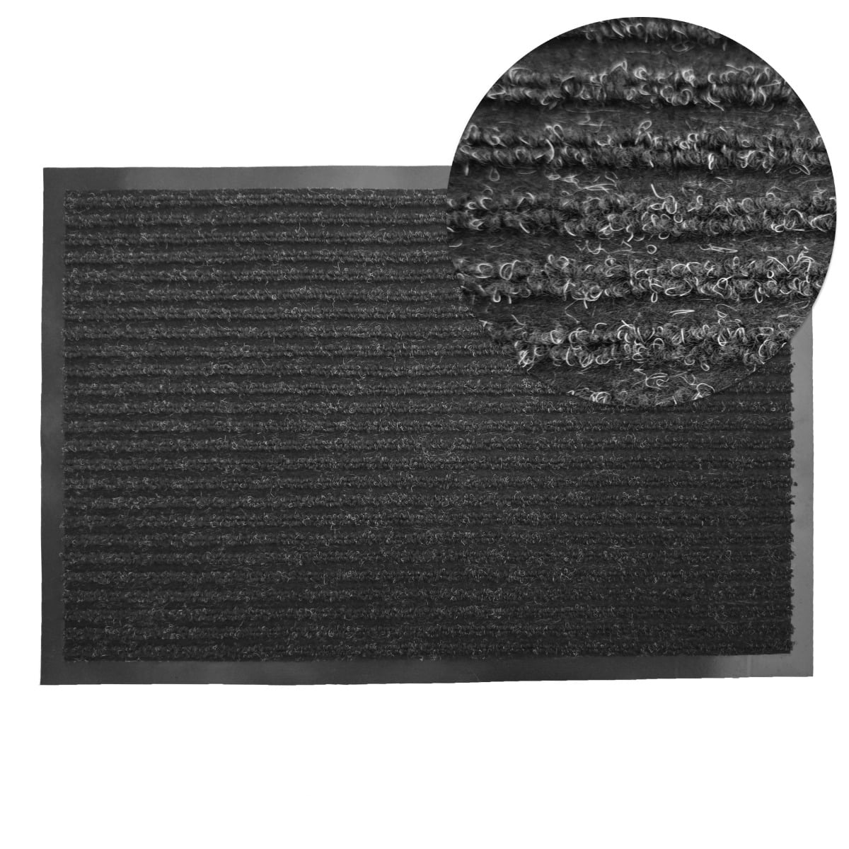 Klivo Svart 133x190 cm D&ouml;rrmatta