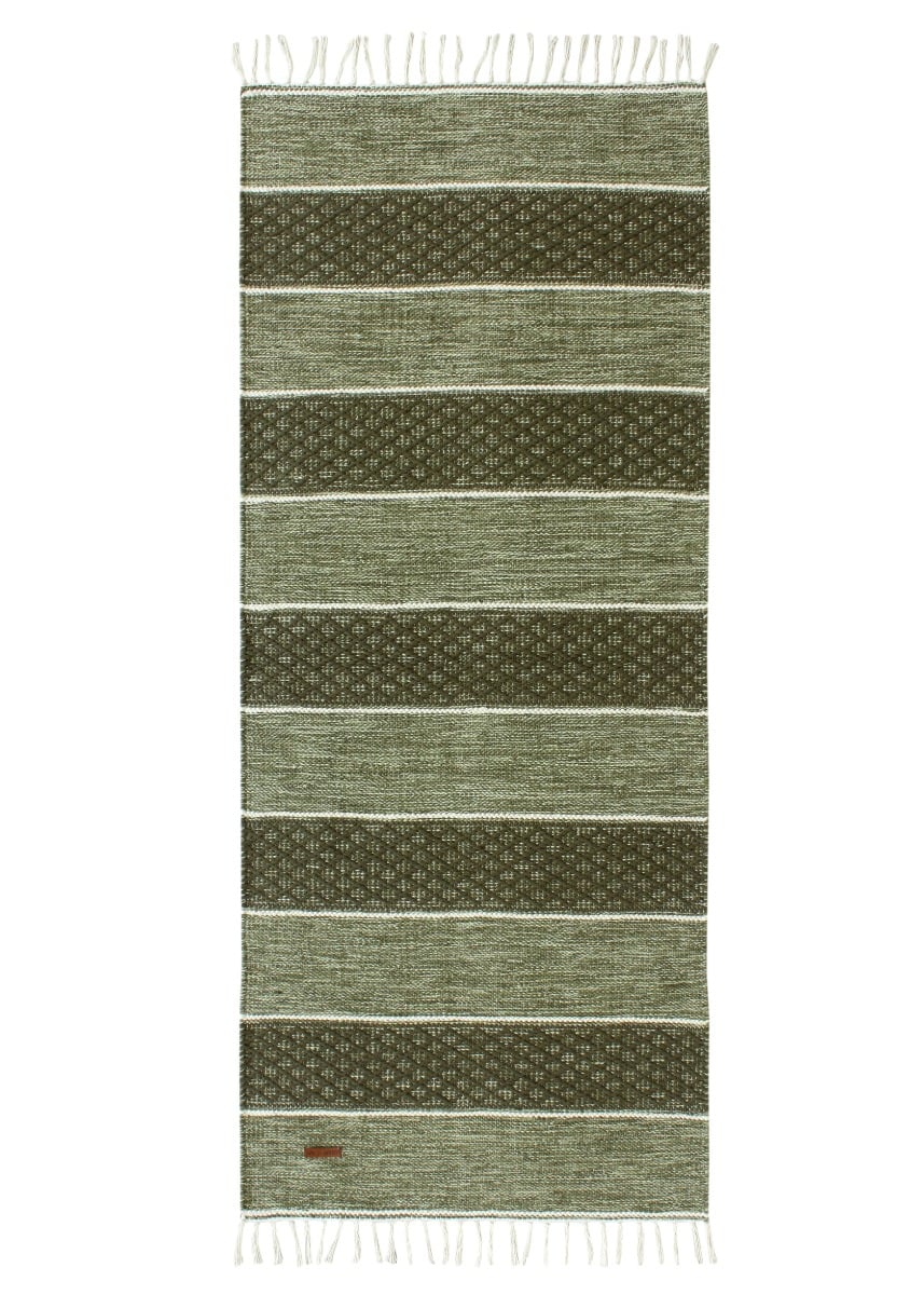 Loke Grön 75x250 cm Trasmatta
