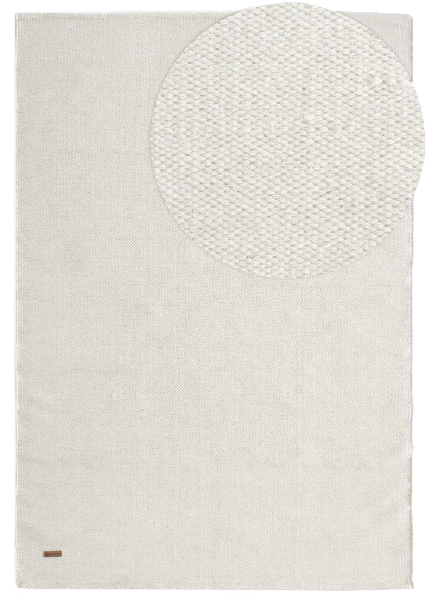 Uldtæppe Lunda Offwhite