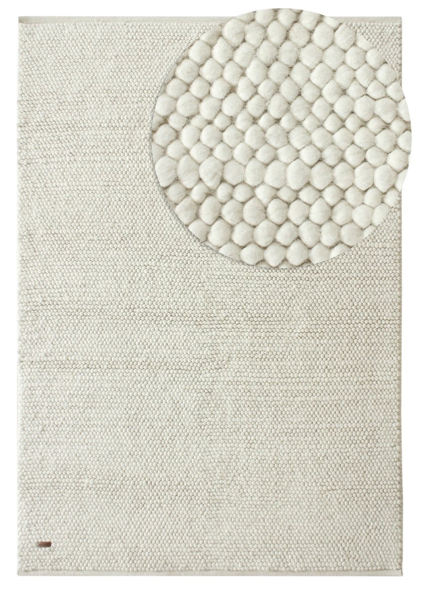 Maren Offwhite 190x280 cm Ullmatta