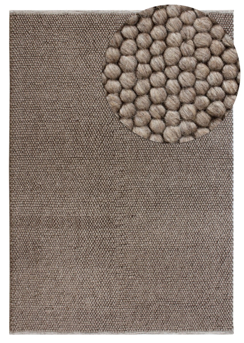 Maren Taupe 240x340 cm Ullmatta