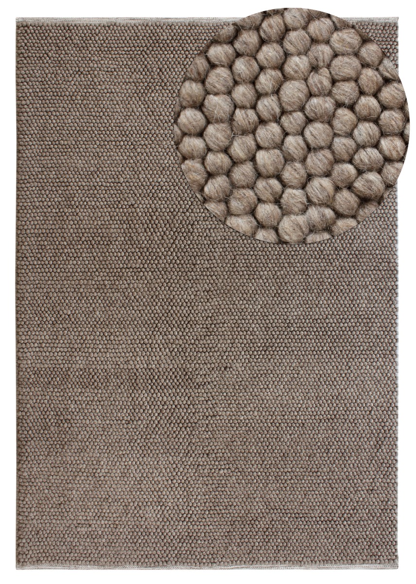 Maren Taupe 190x280 cm Ullmatta