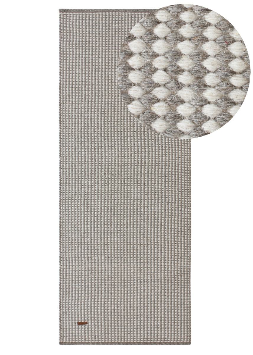 Nellie Gr&aring; 75x230 cm Ullmatta