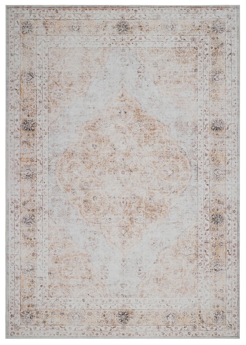 Noel Heart Beige 200x290 cm Tvättbar Wiltonmatta