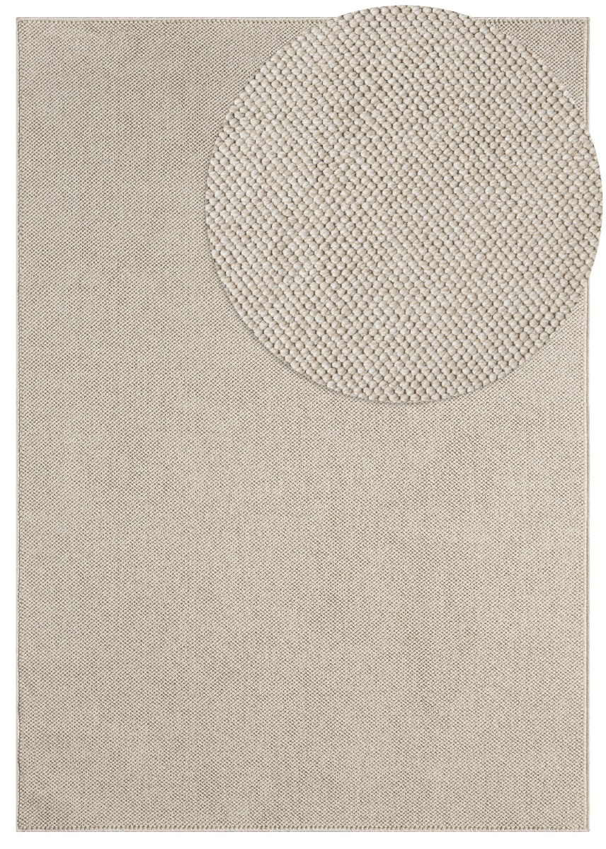 Nordic Beige 280x380 cm Ullmatta-look