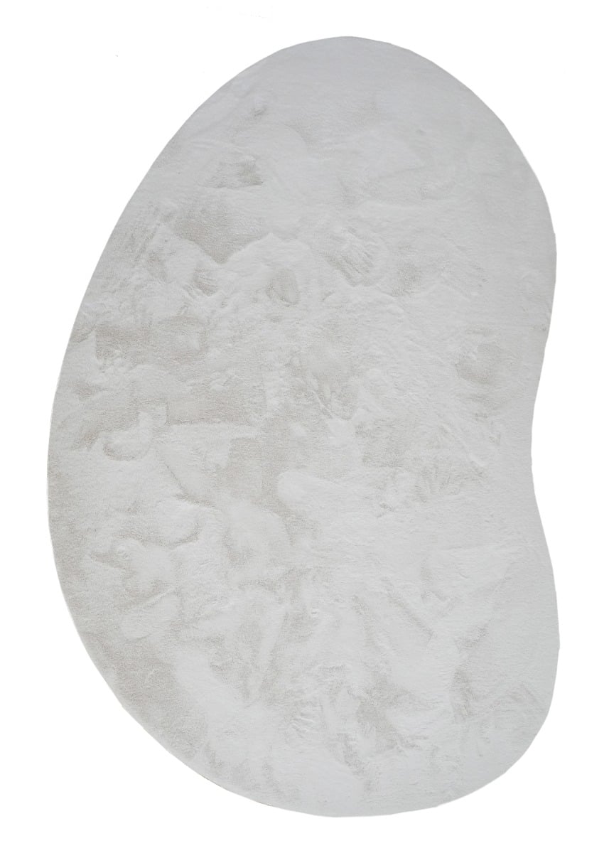 Rabbit Shape Offwhite 240x340 cm Tvättbar Pälsmatta