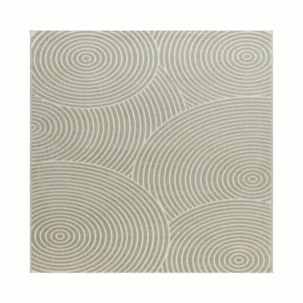 Santos Moda Grön Kvadrat 200 cm Inom- och Utomhusmatta