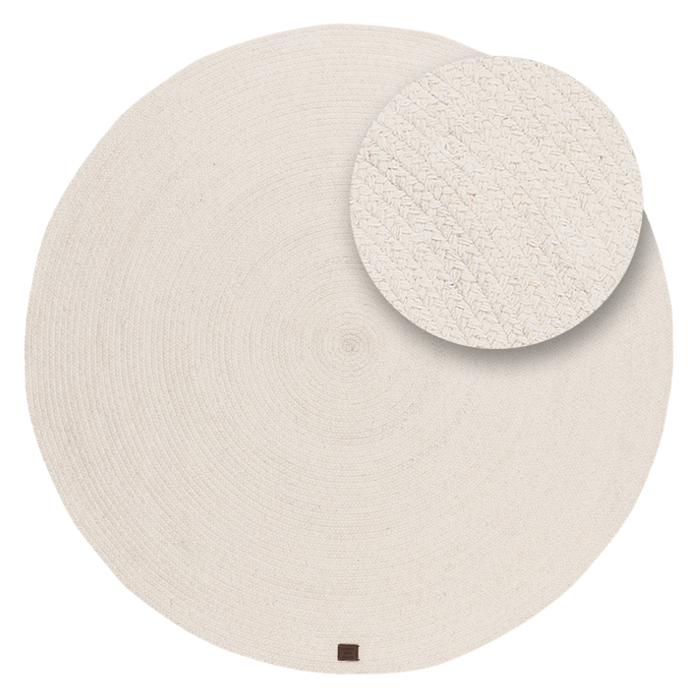 Saul Creme Rund 160 cm Ullmatta