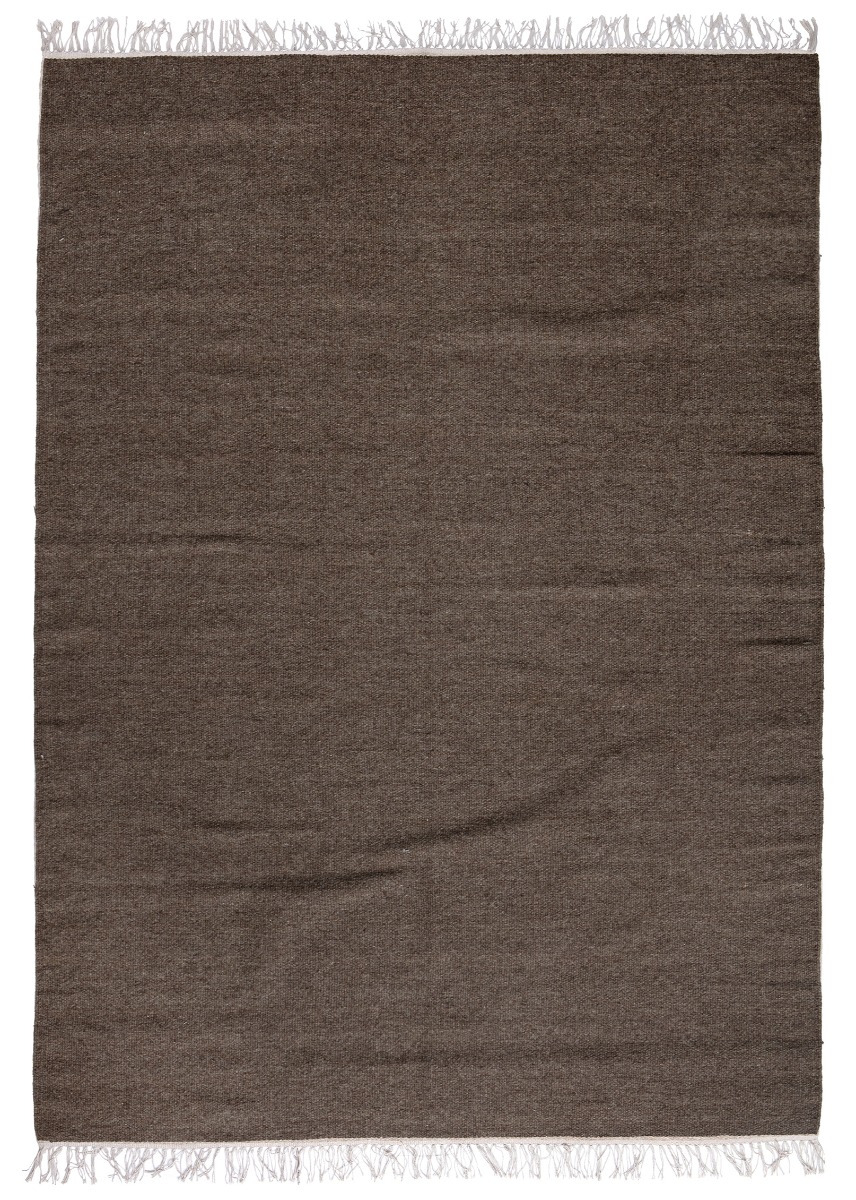 Dravik Brun 140x200 cm Ullmatta