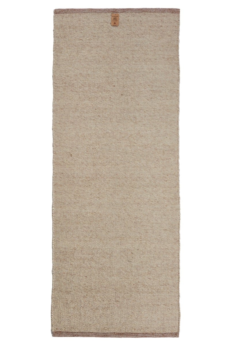 Løber Otelia Beige Uldtæppe