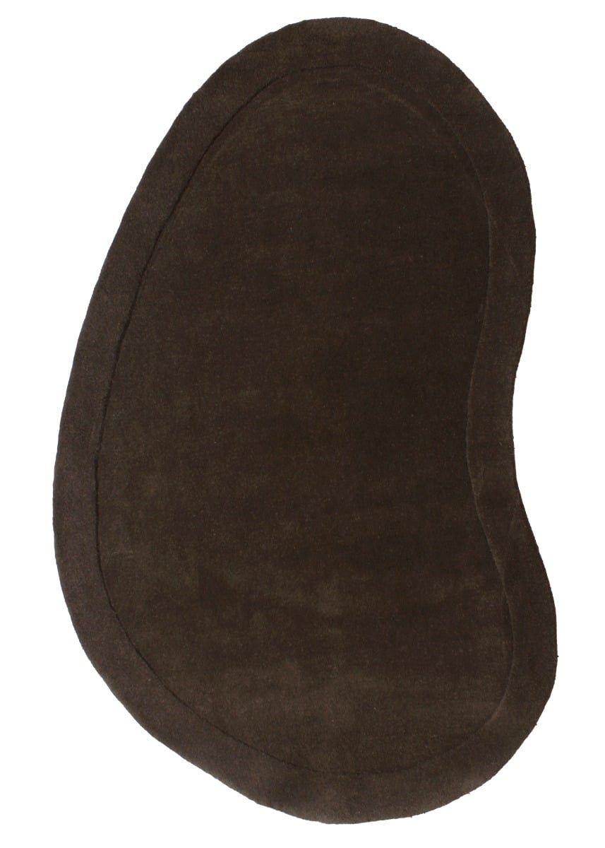 Vallbo Organic Mörkbrun 160x230 cm Ullmatta