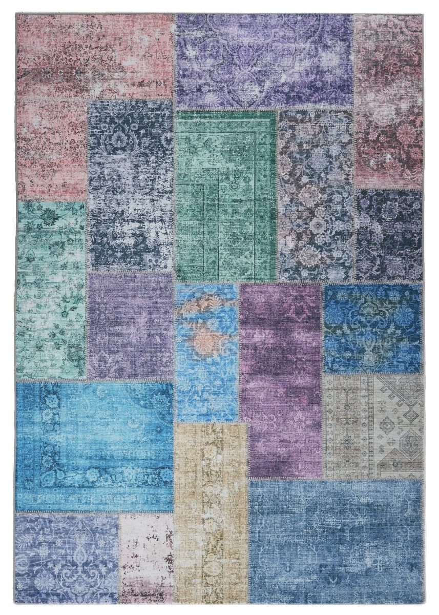 Vero Rosso Multi 160x230 cm Patchwork Matta